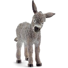 Schleich Farm World, Realistic Farm Animal Toys for Boys and Girls, Baby Donkey Foal Toy Figurine, Ages 3+