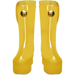 Adult Nami Cosplay Shoes Egghead Island Costume DOM Fashion Flat Booties Pull on Mid Boots Halloween Dress