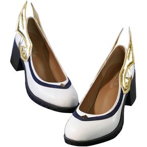KIRA KIRA Genshin Impact Ganyu Cosplay Shoes DokiDoki-SR Ganyu Cosplay Shoes for Halloween Party