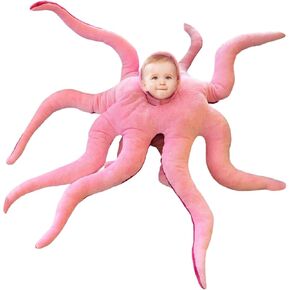 XKCL Baby Octopus Costume, Giant Octopus Stuffed Animal Cute Octopus Wearable Baby Costume - Family Funny Dress Up Boy Girl Birthday Christmas