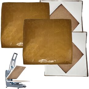 4 Pcs Reusable Teflon Heat Press Platen Wrap Cover 15x15 Inch for Heat Press Machine - Protector for Sublimation - Heat Resistant, Ink Resistant