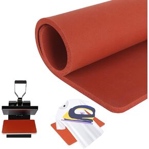 Heat Press Mat 15x15/16x20/16x24/12x15 0.33 Inch Thickness for Craft Vinyl Ironing Insulation Transfer, Double Sides Iron Mat for Heat Press Machines (16x24")