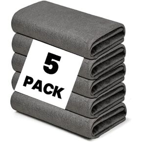Thickened Magic Cleaning Cloth, 5Pcs Reusable Microfiber Cleaning Cloths, Multifunctional Lint Free Cloth, Glass Cleaning Rags Streak Free for Windows, Kitchens, Glass, Mirror, Cars, Back
