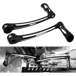 Motorcycle Heel Toe Shift Lever Front Rear Levers w/Shifter Pegs Fit for Harley FL Softail1986-2017 Touring Road King Road Glide Street Glide Electra Glide 1988-2023 Trike 2008-later Black