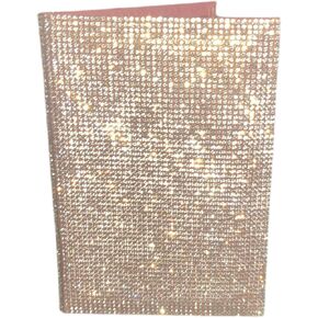 Diamond Passport Cover, Bling Passport Cover, Passport Cover, Passport Holder, Travel Accessories, Organizer, Passport Holder for Women and Men (Pink)
