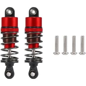 RC Cars Shocks,52mm-120mm RC Oil Leakproof Shocks for 1/10 RC Buggy Truggy On Road Touring Drift Cars Monster Trucks Upgrade Parts(2PCS 110mm Red)