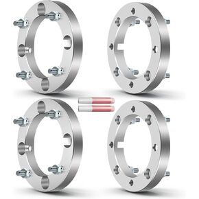 OCPTY 4PCS 4x156 to 4x156 Wheel Spacers 1 inch 10x1.25 Studs 131mm Hub Bore Forged Wheel Spacers 4 Lug fit for RZR 900 EPS Trail for RZR 900 EPS Trail Fox Edition LE