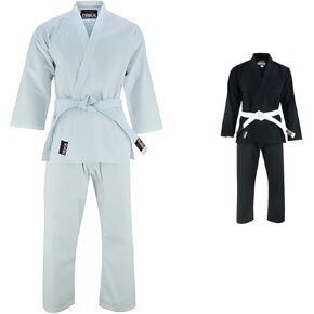 REX Sports Karate Uniform for Kids & Adults Lightweight Student Karate Gi Martial Arts Uniform with Belt