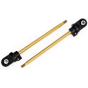 Traxxas Tin-Coated Assembled with Rod Ends & Hollow Balls GTX Shock Shaft (2 Piece), Black
