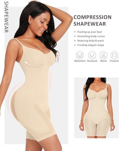 FeelinGirl Shapewear Bodysuit Tummy Control Seamless Sculpting Butt Lifter Body Shaper for Women in Saudi Arabia