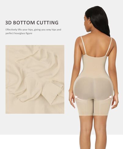 FeelinGirl Shapewear Bodysuit Tummy Control Seamless Sculpting Butt Lifter Body Shaper for Women in Saudi Arabia
