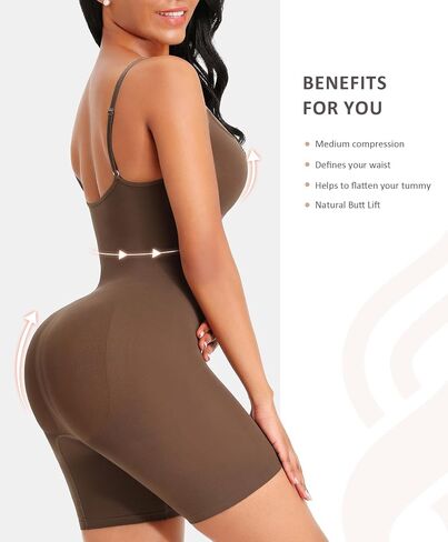 FeelinGirl Shapewear Bodysuit Tummy Control Seamless Sculpting Butt Lifter Body Shaper for Women in Saudi Arabia