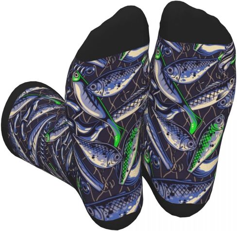 Men Women Casual Cool Cute Crazy Funny Athletic Sport Novelty Graphic Crew Socks in Saudi Arabia