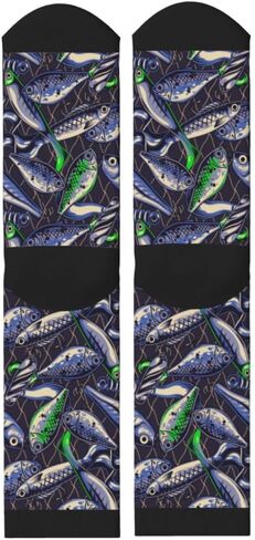 Men Women Casual Cool Cute Crazy Funny Athletic Sport Novelty Graphic Crew Socks in Saudi Arabia