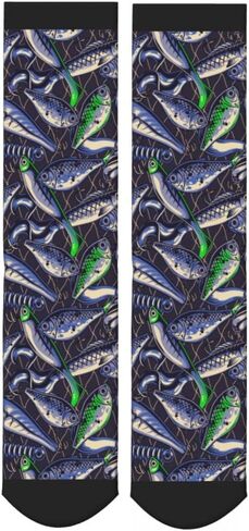 Men Women Casual Cool Cute Crazy Funny Athletic Sport Novelty Graphic Crew Socks in Saudi Arabia