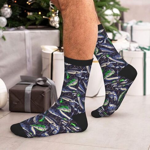 Men Women Casual Cool Cute Crazy Funny Athletic Sport Novelty Graphic Crew Socks in Saudi Arabia