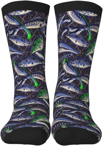 Men Women Casual Cool Cute Crazy Funny Athletic Sport Novelty Graphic Crew Socks in Saudi Arabia