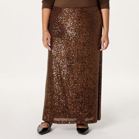 The Drop Women's Adela Sequin Maxi Skirt in Saudi Arabia