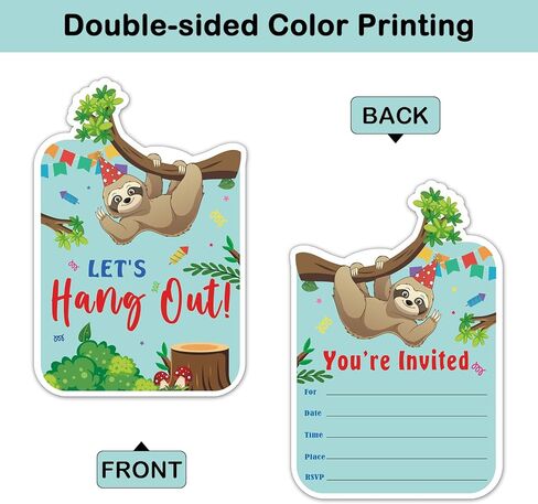 REWIDPARTY Cute Elephant Party Invitations with Envelopes & Stickers（Set of 15） Elephant & Mailbox Shaped Fill-in Invitations Kids Party Invites Cards Party Supplies Favors for Birthday Baby Shower in Kuwait