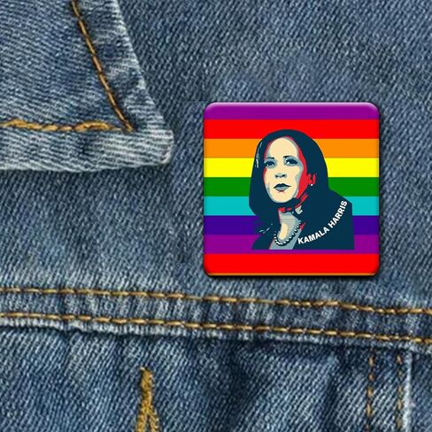 Kamala Harris 2024 for President Pins Button Harris Presidential Election Button Set of 6 Harris 2024 Campaign Button Pins For Men Women Harris Merchandise in Kuwait