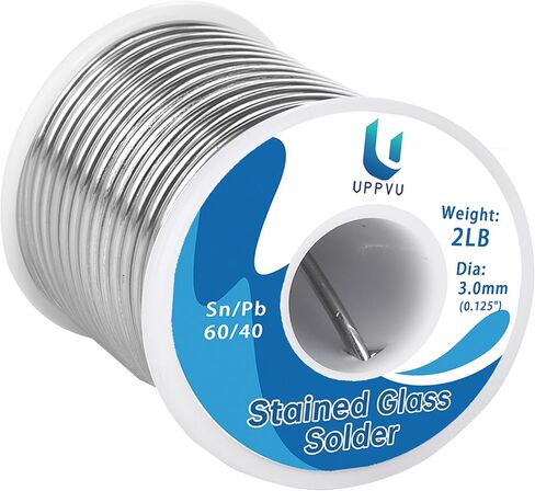 Solder for Stained Glass, 0.2LB Spool, 3.0mm Dia, Sn60/Pb40 (0.2 Pound) in Saudi Arabia