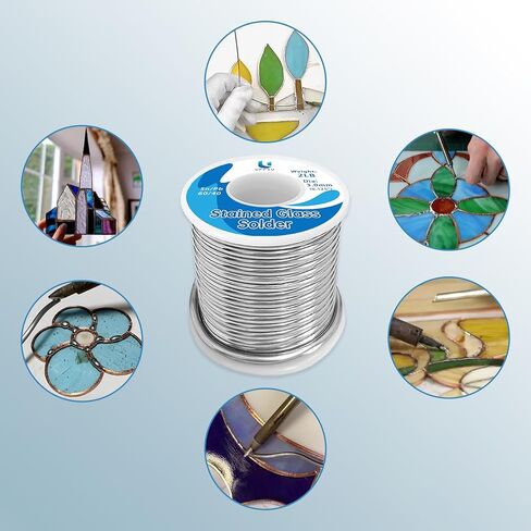 Solder for Stained Glass, 0.2LB Spool, 3.0mm Dia, Sn60/Pb40 (0.2 Pound) in Saudi Arabia