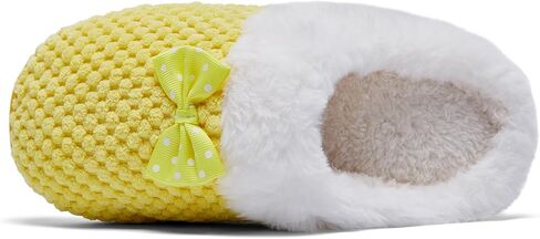 Kids Toddler Girls Slippers Memory Foam Comfort Wool-Like Plush Fleece Lined Winter House Shoes for Indoor in Saudi Arabia