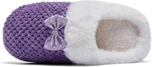 Kids Toddler Girls Slippers Memory Foam Comfort Wool-Like Plush Fleece Lined Winter House Shoes for Indoor in Saudi Arabia