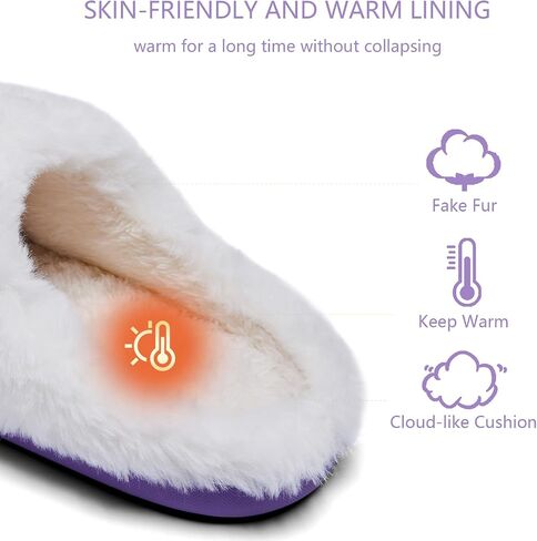 Kids Toddler Girls Slippers Memory Foam Comfort Wool-Like Plush Fleece Lined Winter House Shoes for Indoor in Saudi Arabia
