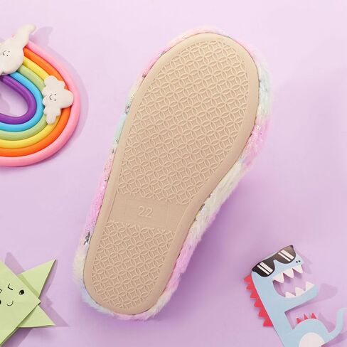 WAFUNNE Kids Unicorn Slippers for Boys Girls Fluffy House Slippers Indoor in Saudi Arabia
