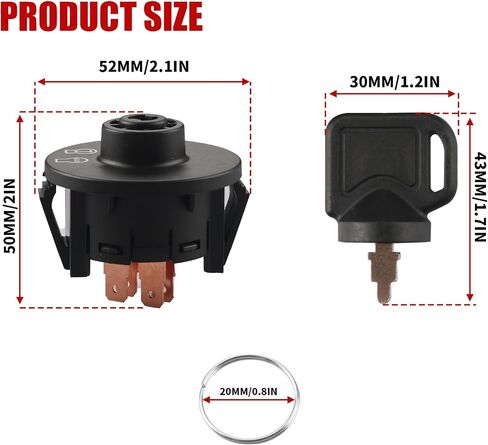117-2221 137-4100 مفتاح إشعال الجزازة 3 وضعيات مع مفتاح متوافق مع ExMark Toro Z Master Time Cutter SS ZS Series Titan Lazer Z Quest Next Lazer Z Zoro TurnLawn in Saudi Arabia