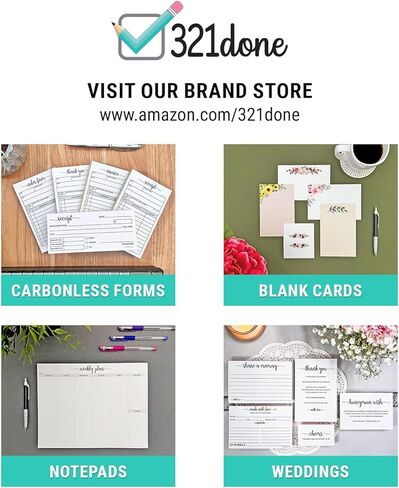 321Done Recipe Cards, Made in USA - 4x6 Tan, Simple Script, Double-Sided Thick Cardstock, Cute Vintage Rustic Kraft Look for Bridal Shower Wedding Housewarming Gift - Pack of 50 in Kuwait