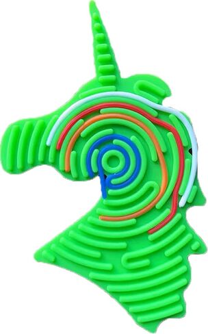 Sensory Activity Board,Double Side Silicone Calm Down Fidget Toy,Silent No Mess,Anxiety Relief Stress,ADHD & Autism,Portable with Travel Bag & 10 Strings (2pcs Yellow and Green) in Saudi Arabia