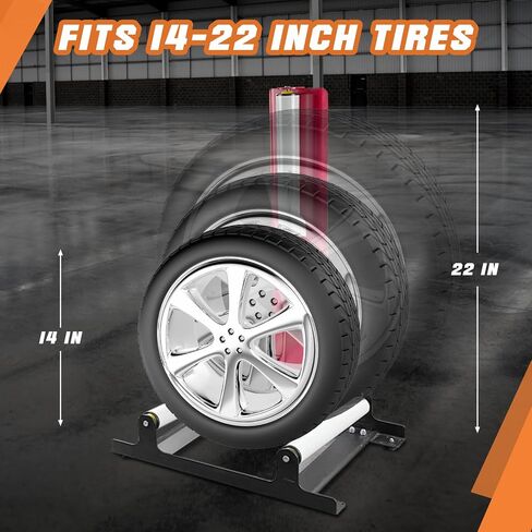 Tongmo Rolling Wheel Detailing Stand for Wheel & Tire Ceramic Coating, Detailing Cleaning, Applying Tire Shine & Car Wheel Wash (Red) in Saudi Arabia