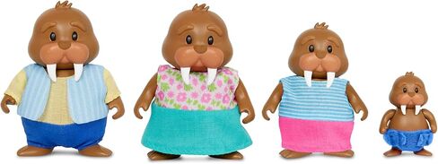 Li'l Woodzeez – Bogglesby Alligator Family – Set of 4 Collectible Posable Alligator Figures with Storybook – Pretend Play Doll Figures – Gift Toy for Kids Age 3+ in Saudi Arabia