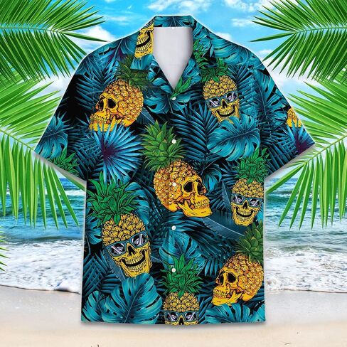 Funny Superheroes Eyes Casual Button Down Short Sleeve Holiday Summer Beach Hawaiian Shirt in Saudi Arabia
