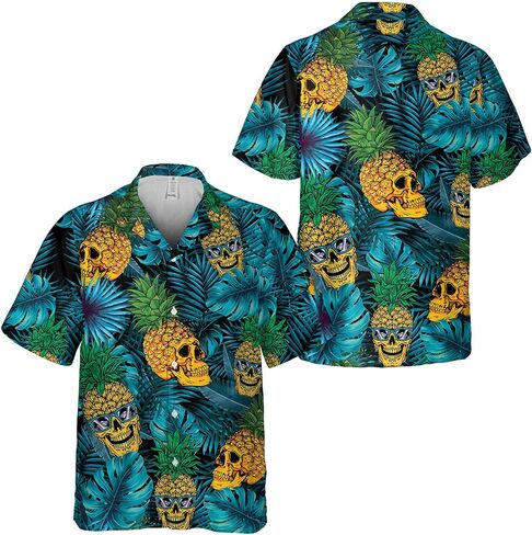 Funny Superheroes Eyes Casual Button Down Short Sleeve Holiday Summer Beach Hawaiian Shirt in Saudi Arabia
