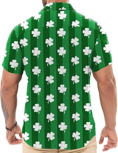 Askdeer Men's Muscle Fit Shirts Wrinkle-Free Short Sleeve Casual Shirt Stretch Slim Button Down Shirt in Saudi Arabia