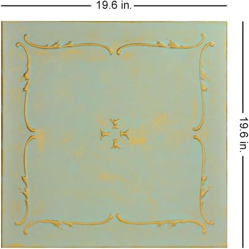 بلاط سقف لاصق من A La Maison Ceilings R05 Spring Buds Foam (21.6 قدم مربع/العلبة)، عبوة من 8 قطع، أبيض سادة in Kuwait