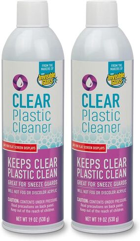 Invisible Glass 91014-6PK Screen and Plastic Cleaner Protectant and Polish Anti-Fog and Anti-Static for Plastic Surfaces Touchscreens, Plastic Shields and Guards, Electronics, 19 Fl Oz, Pack of 6 in Kuwait