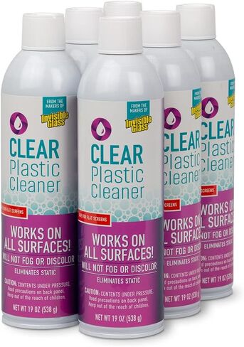 Invisible Glass 91014-6PK Screen and Plastic Cleaner Protectant and Polish Anti-Fog and Anti-Static for Plastic Surfaces Touchscreens, Plastic Shields and Guards, Electronics, 19 Fl Oz, Pack of 6 in Kuwait