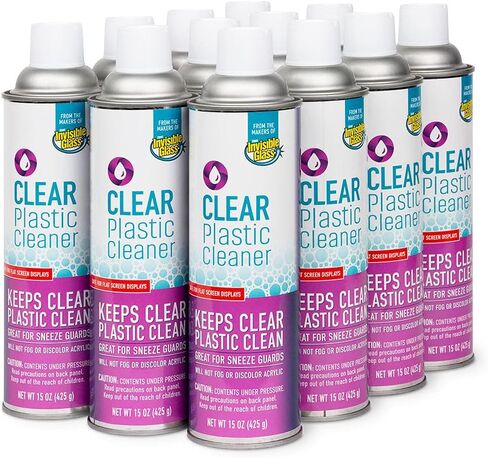 Invisible Glass 91014-6PK Screen and Plastic Cleaner Protectant and Polish Anti-Fog and Anti-Static for Plastic Surfaces Touchscreens, Plastic Shields and Guards, Electronics, 19 Fl Oz, Pack of 6 in Kuwait