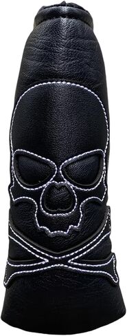 Skull Magnetic Golf Putter Cover Headcover Blade Putter Head Cover in Black Skeletion Golf Club Covers fits for Putters Width under 1.6" in Saudi Arabia