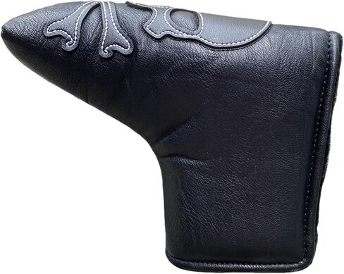 Skull Magnetic Golf Putter Cover Headcover Blade Putter Head Cover in Black Skeletion Golf Club Covers fits for Putters Width under 1.6" in Saudi Arabia