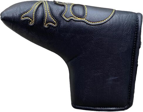 Skull Magnetic Golf Putter Cover Headcover Blade Putter Head Cover in Black Skeletion Golf Club Covers fits for Putters Width under 1.6" in Saudi Arabia