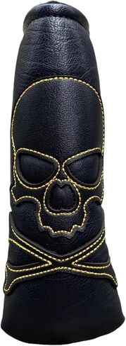Skull Magnetic Golf Putter Cover Headcover Blade Putter Head Cover in Black Skeletion Golf Club Covers fits for Putters Width under 1.6" in Saudi Arabia