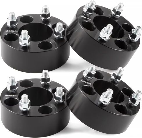 GAsupply 1" 4x4 Wheel Spacers Fits for EZ GO EZGO Club Car Golf Carts & ATV, 25mm 4X101.6mm Forged ATV Wheel Spacer, 68mm Hub Bore, 1/2"-20 Thread Pitch, 4 Pack (1", Chrome) in Saudi Arabia
