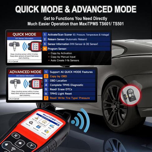 أداة برمجة Autel MaxiTPMS TS508WF TPMS، 2024 أحدث أجهزة استشعار TPMS للتنشيط/إعادة التعلم، مستشعر MX للبرنامج، ترقية تشخيص TPMS TS508/ TS501/ TS408، قراءة/مسح رمز TPMS، تحديث مجاني مدى الحياة in Saudi Arabia
