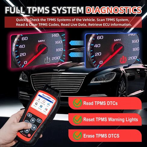 أداة برمجة Autel MaxiTPMS TS508WF TPMS، 2024 أحدث أجهزة استشعار TPMS للتنشيط/إعادة التعلم، مستشعر MX للبرنامج، ترقية تشخيص TPMS TS508/ TS501/ TS408، قراءة/مسح رمز TPMS، تحديث مجاني مدى الحياة in Saudi Arabia
