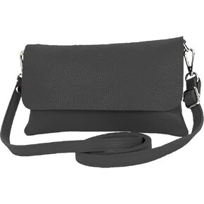 T226 - Italian leather clutch shoulder bag small